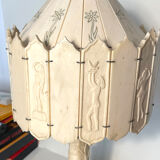 Lampe Art Déco sculptée en os