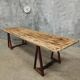 Antique trestle table XXL garden table 89 x 308 cm