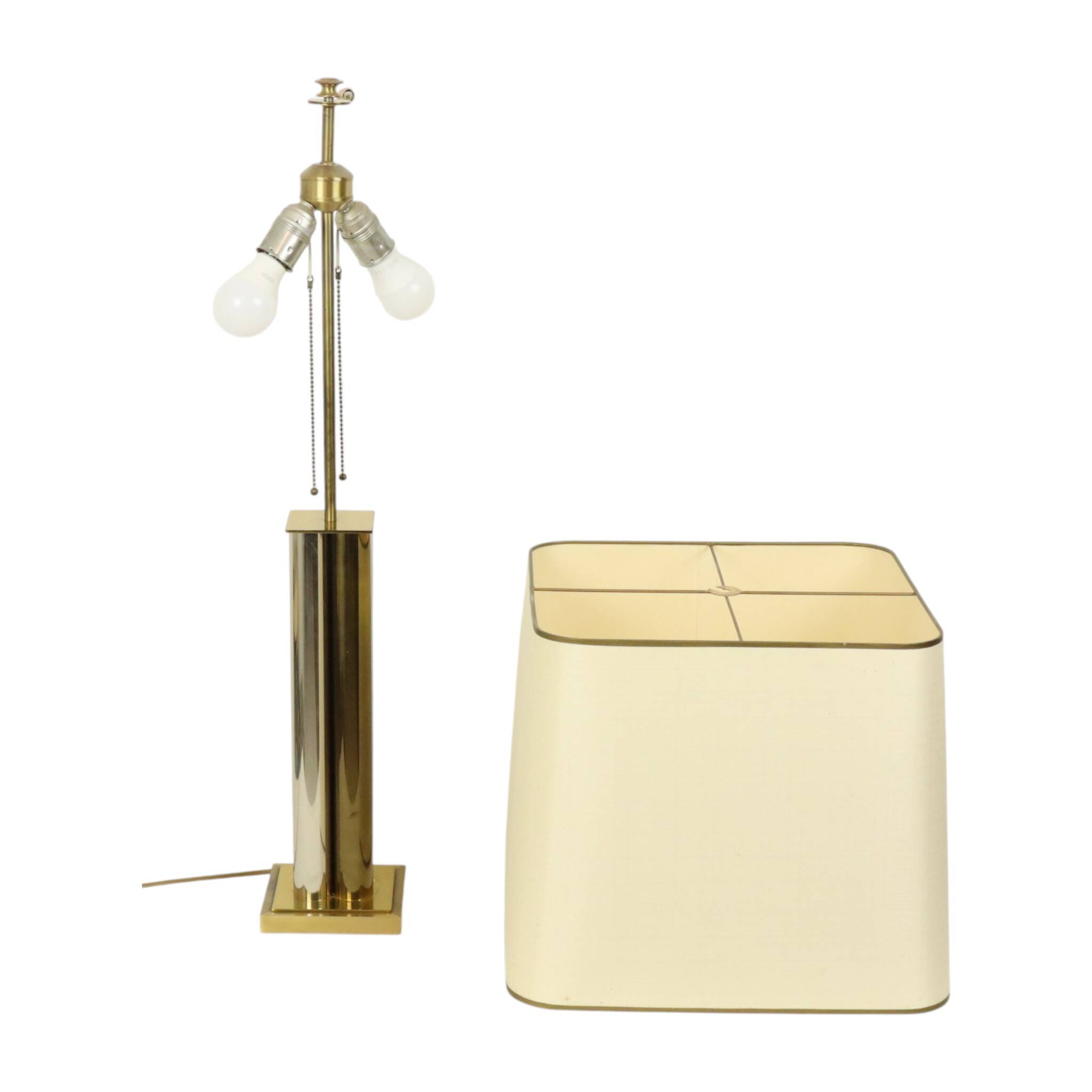 Impressive Hollywood Regency Table Lamp Brass 83cm