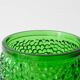 Vintage Green Set of 6 Cocktail bubble glasses, ice bucket and ice clamps