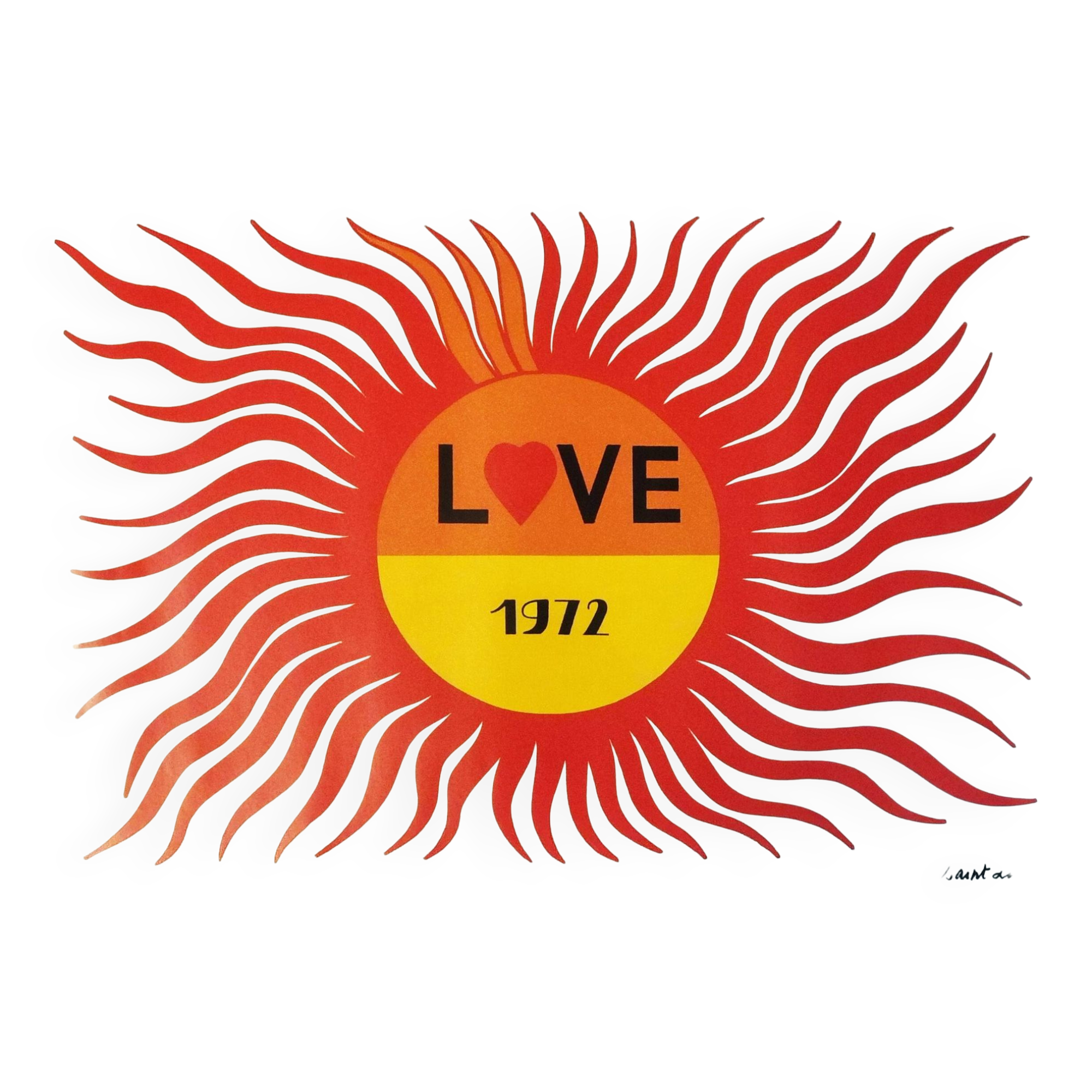 Yves Saint Laurent / 1972 / “Love” poster