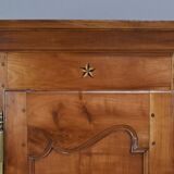 Standing man in cherry wood, Louis XV style – late 19th century