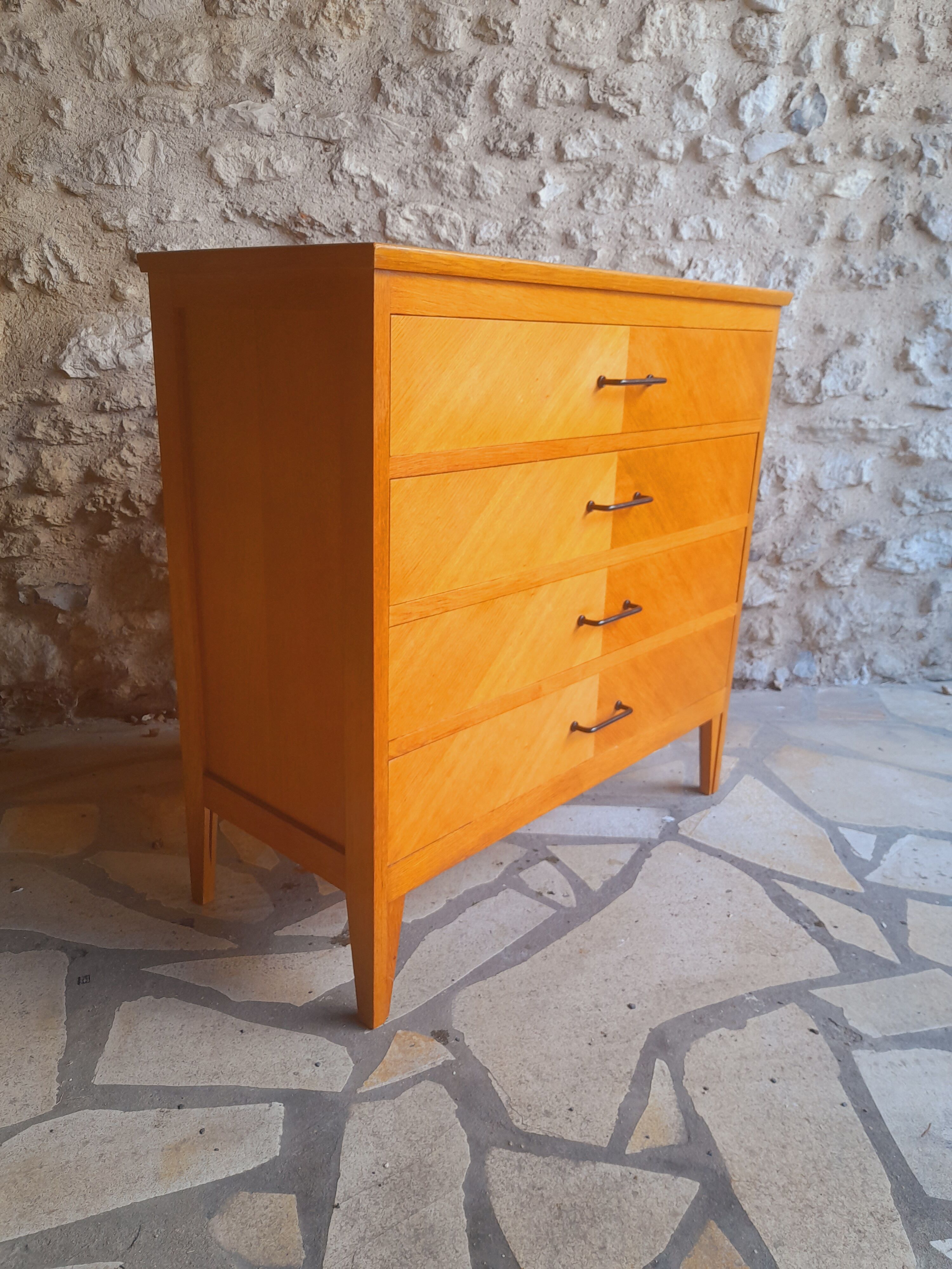 Scandinavian chest of drawers feet compass