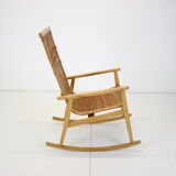 Mid-century rattan rocking chair, 1960's