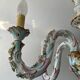 Old chandelier Capodimonte porcelain Italy 6 arms