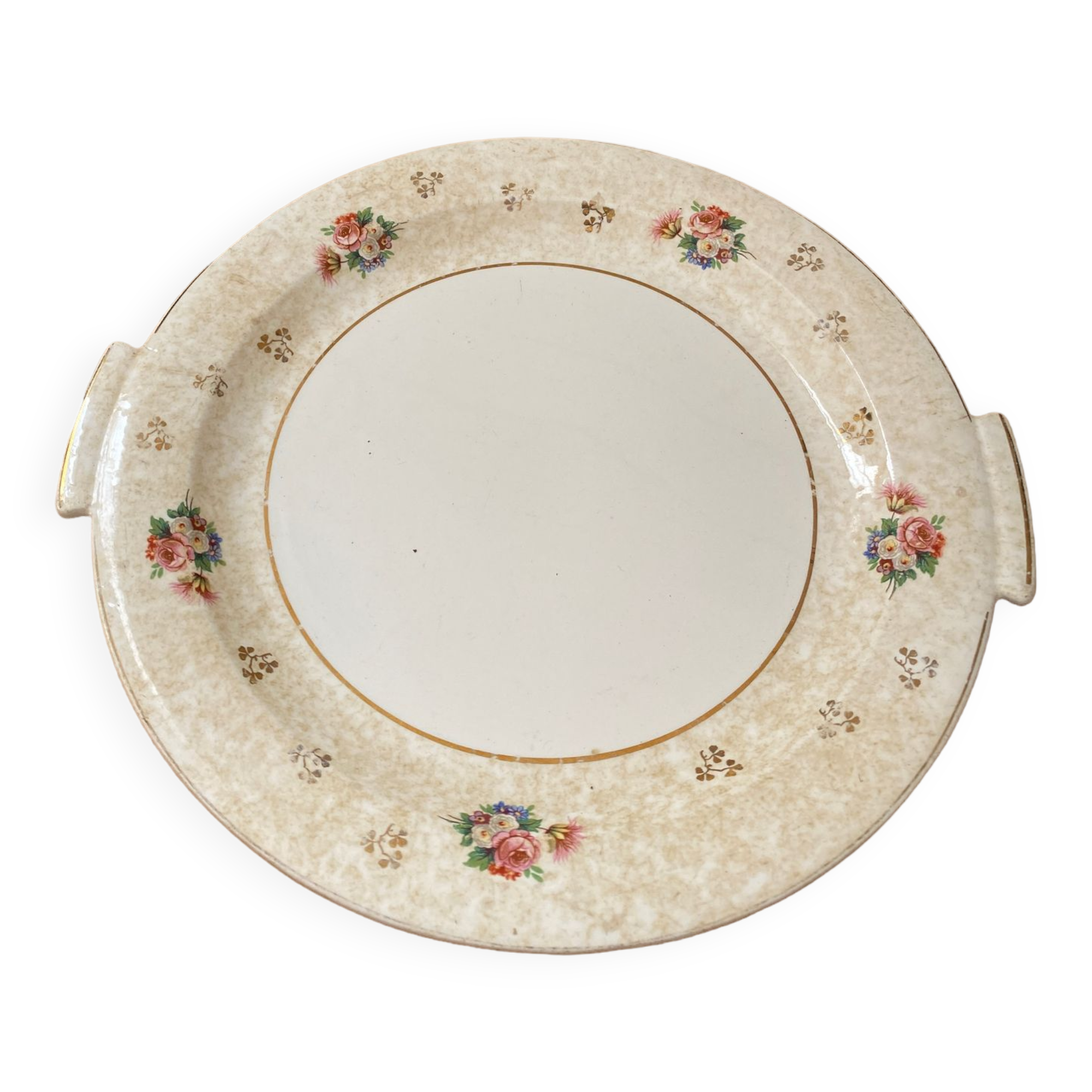 Antique porcelain serving dish