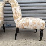 Pair of 1950s cocktail armchairs