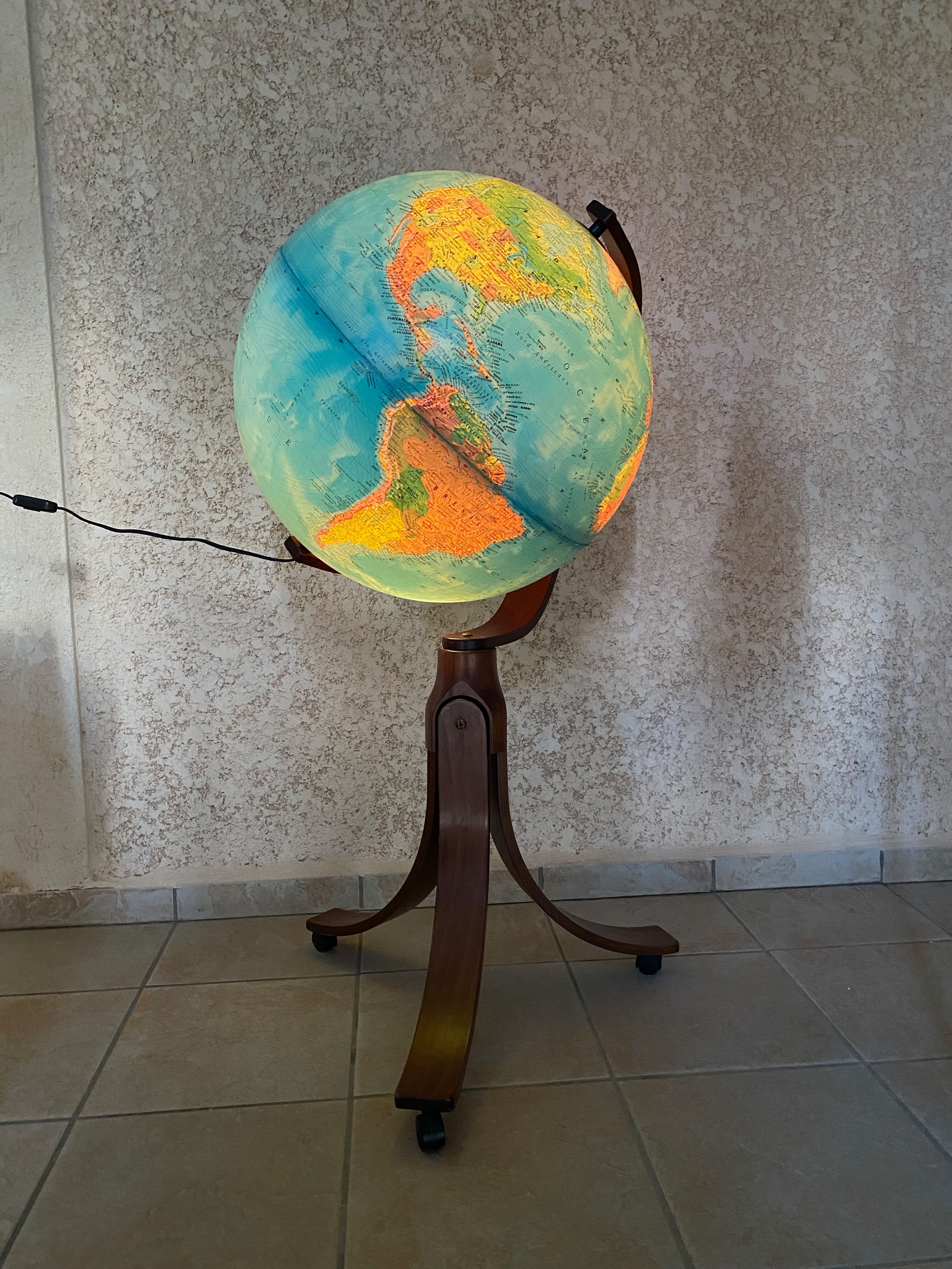 Huge Luminous Globe Ricoscope Florence, Italy, published in 1981