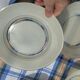 New Duralex dish set, 14 pieces with labels.