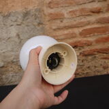 White glass wall lamp