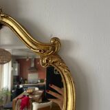 Golden baroque mirror