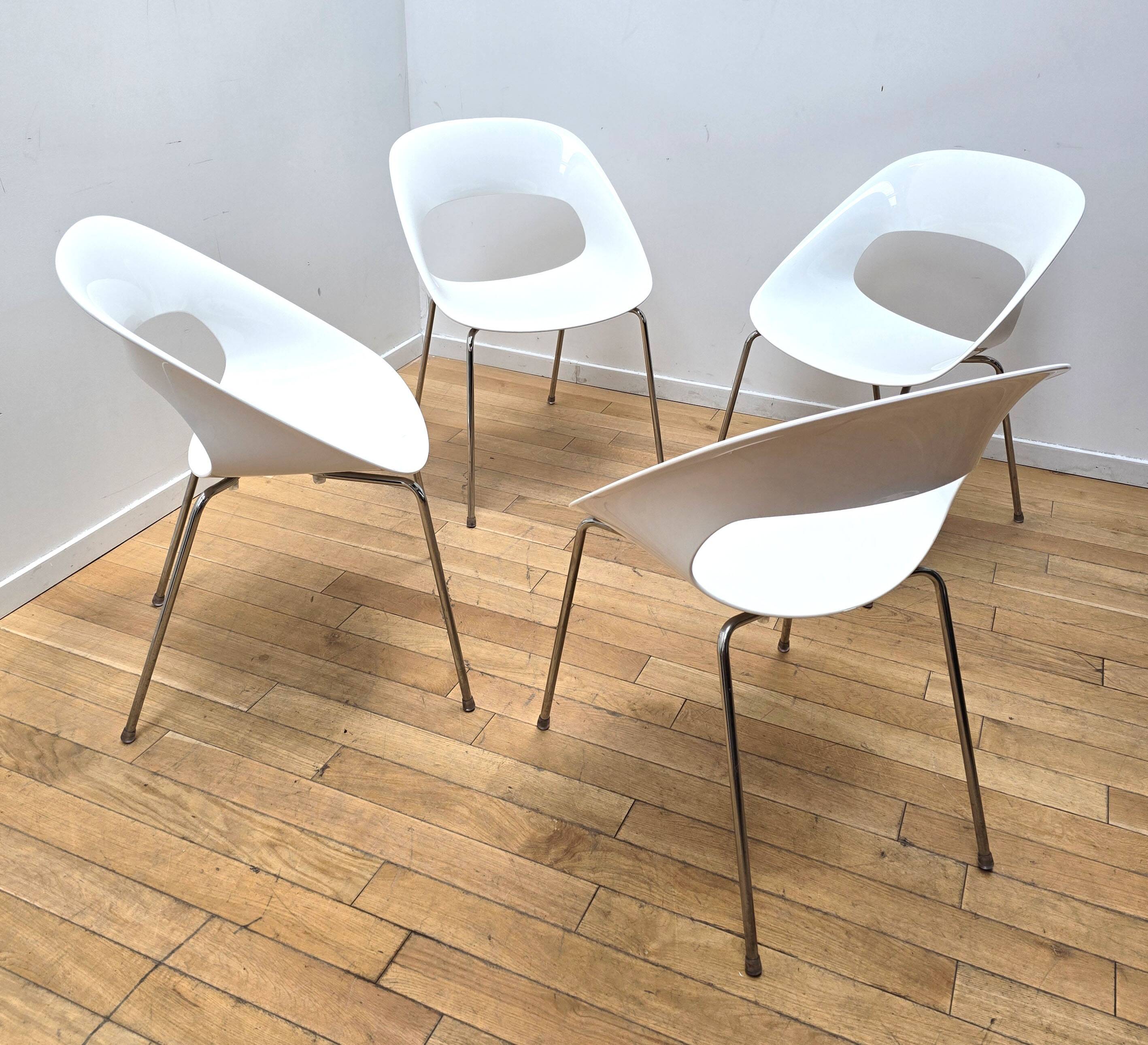 Set of 4 Taty dining room chairs, Castellani