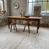 Oak farmhouse table 2m