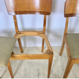 Set of 4 chairs art deco, 1950