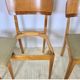 Lot de 4 chaises art deco, 1950