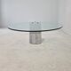 K1000 Glass & Carrara Marble Coffee Table Team Form AG, Ronald Schmitt, 1975