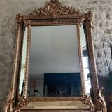 19th century mercury mirror with parecloses