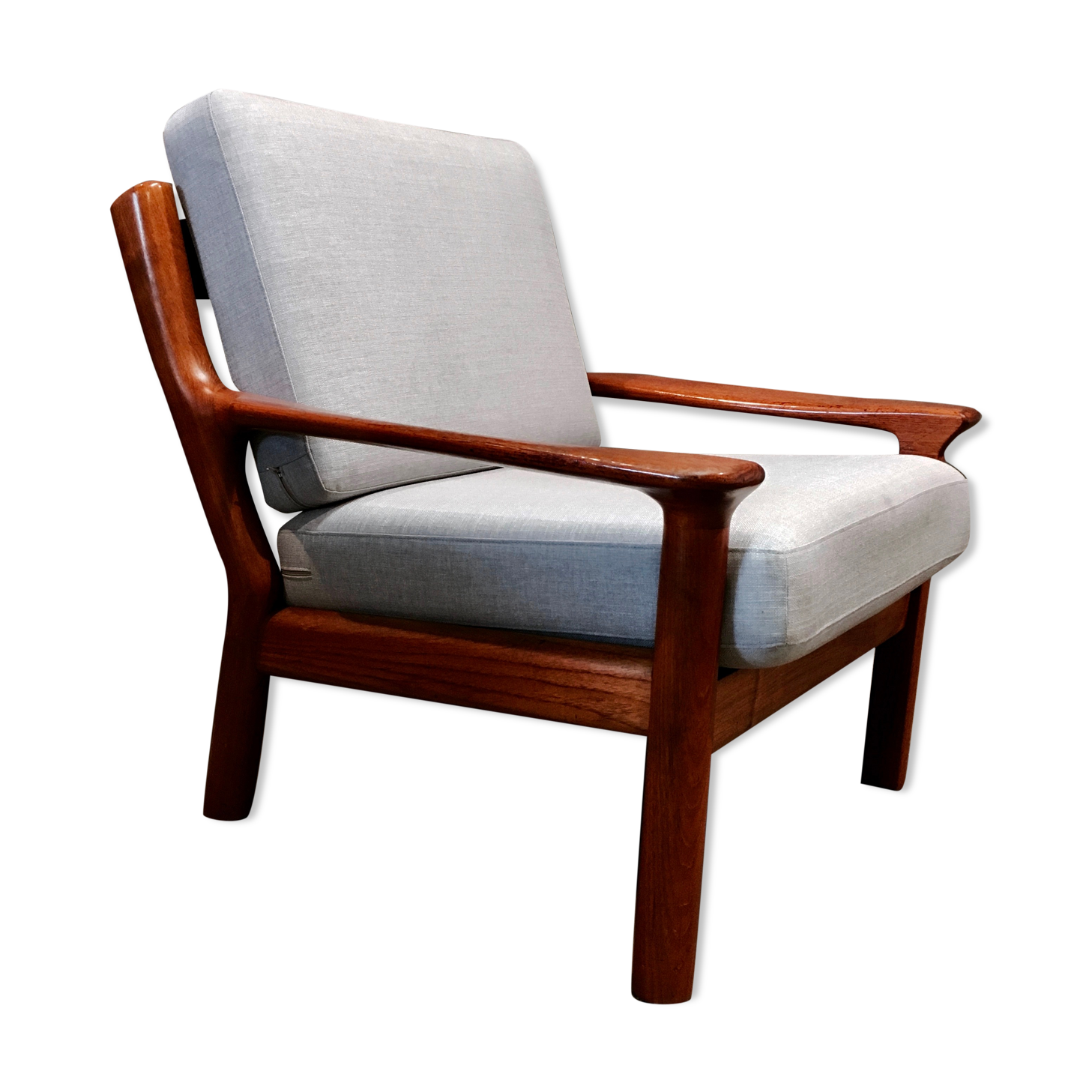Scandinavian design teak chair stamped 1950