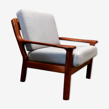 Scandinavian design teak chair stamped 1950