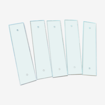 Set of 5 PM glass cleanliness plates