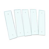 Lot de 5 plaques de propeté en verre PM