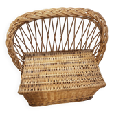 Wicker toy box bench