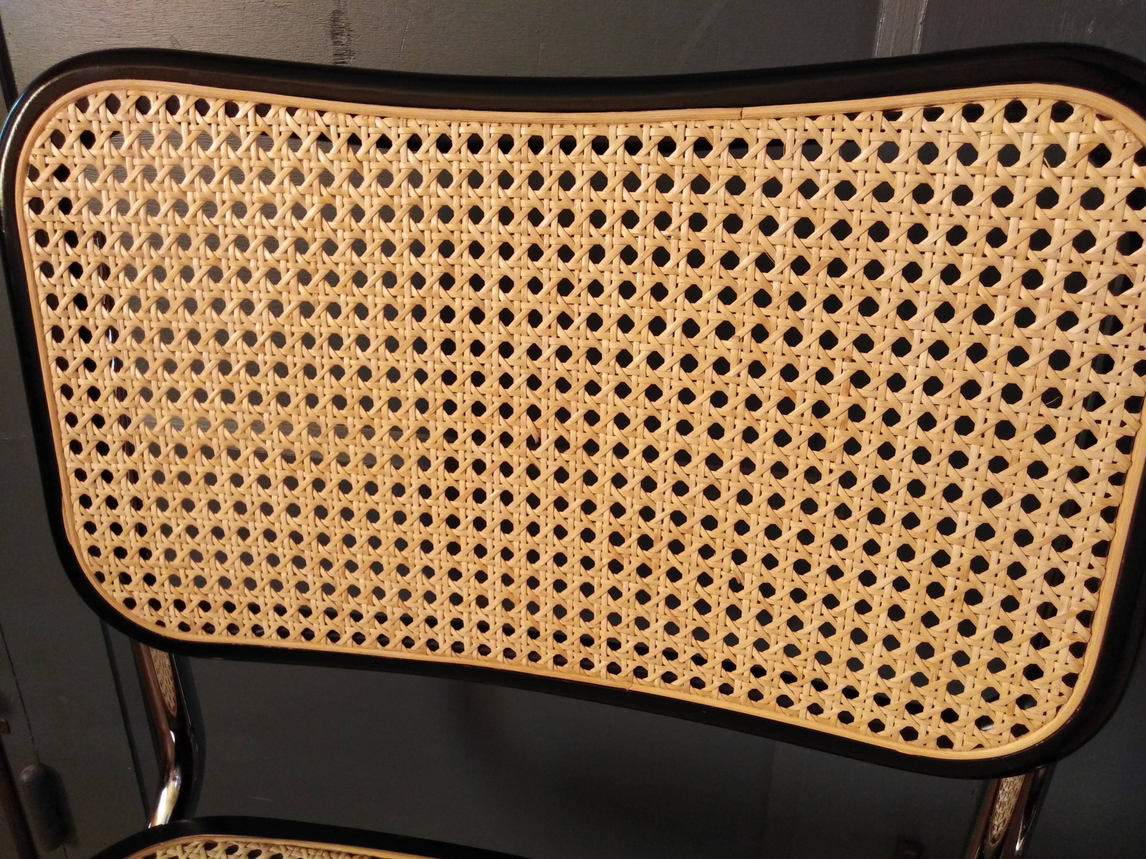 2 chairs Marcel Breuer B32 Cesca 1970