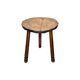 Tabouret tripode en chêne français, années 1960