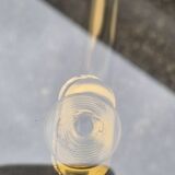 Smoked glass oval table 1970s