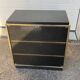 Vintage black and gold TV cabinet from the 70s/80s