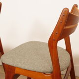 4 x dining chairs | Erik Buch | Model 310 | Teak | re-upholstered