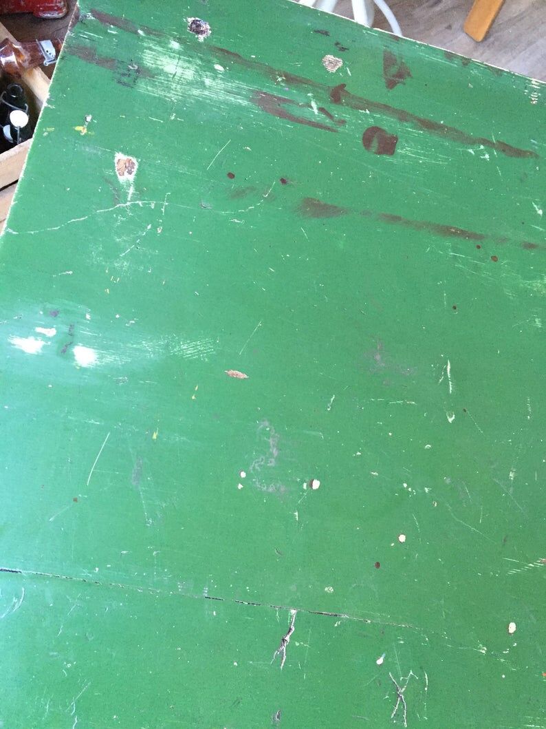 Vintage school workshop table