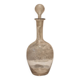 Engraved glass carafe circa 1900