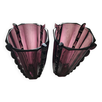 Nouveau titre: Paire de vases art déco circa 1930 de Rudolf Schrötter