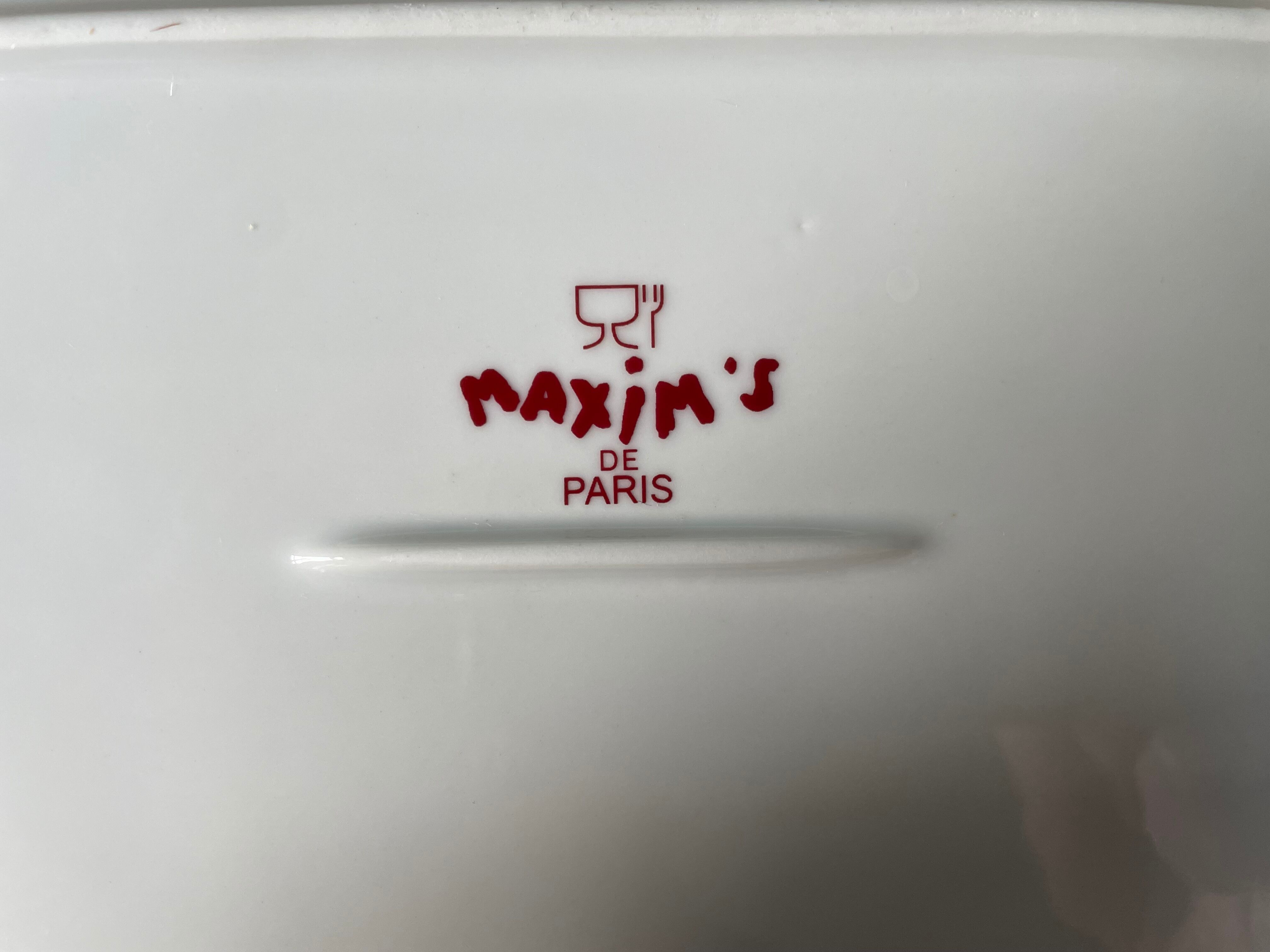 Vintage dish Maxim's Paris in its original box