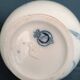 Pitcher jug vase earthenware floral decor blue early 20th century