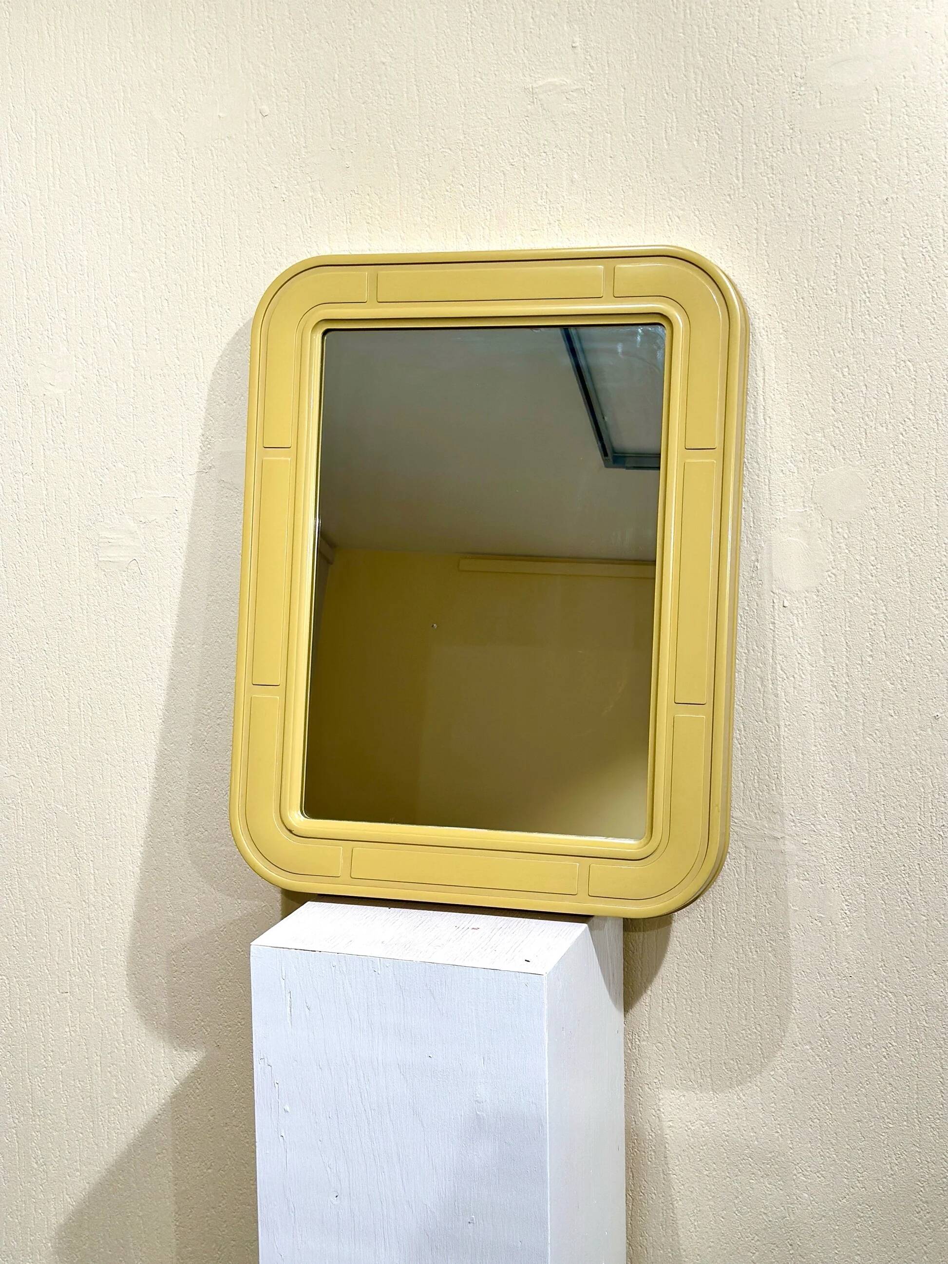 Carrara & Matta Spaceage mirror, Italy 1970