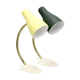 Set of 2 mid century desk lamps with metal shade, 1950