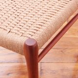Chaise - Niels Otto Møller - modèle 75 - Corde danoise refaite - Restaurée