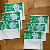 Vintage pink and blue napkins