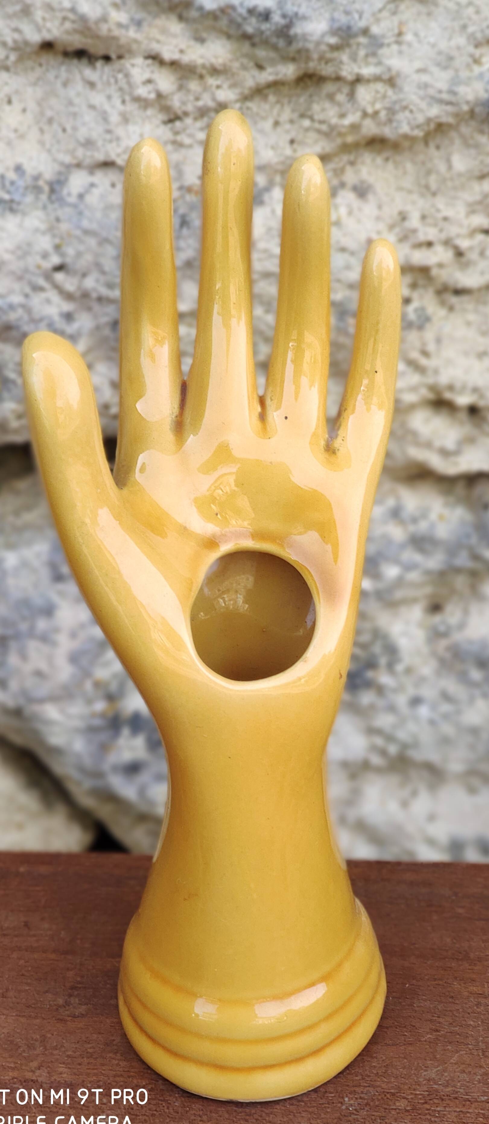 Handmade soliflore ceramic ring ring