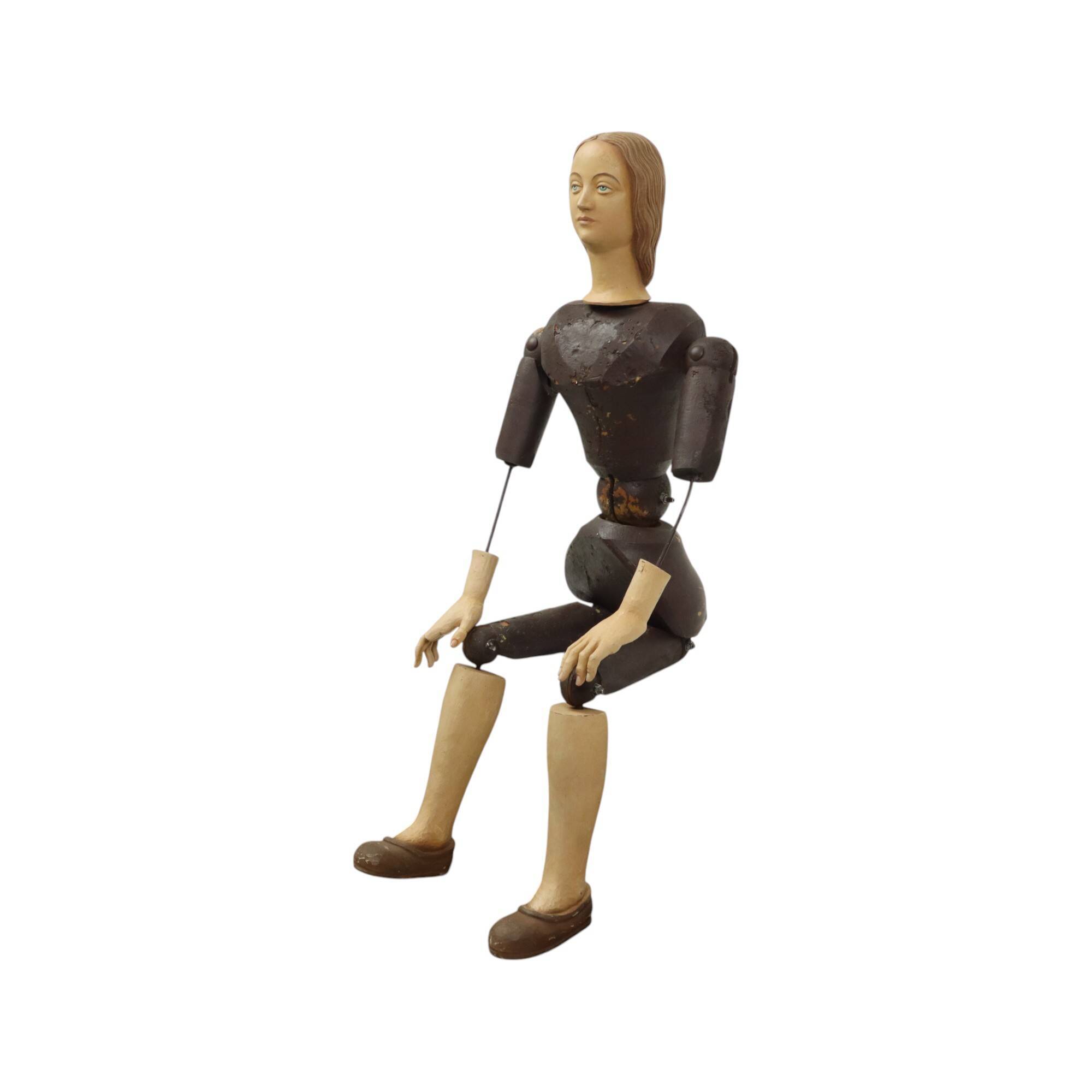 Large Vintage Santos Pop Lay Figure Mannequin 20th Century