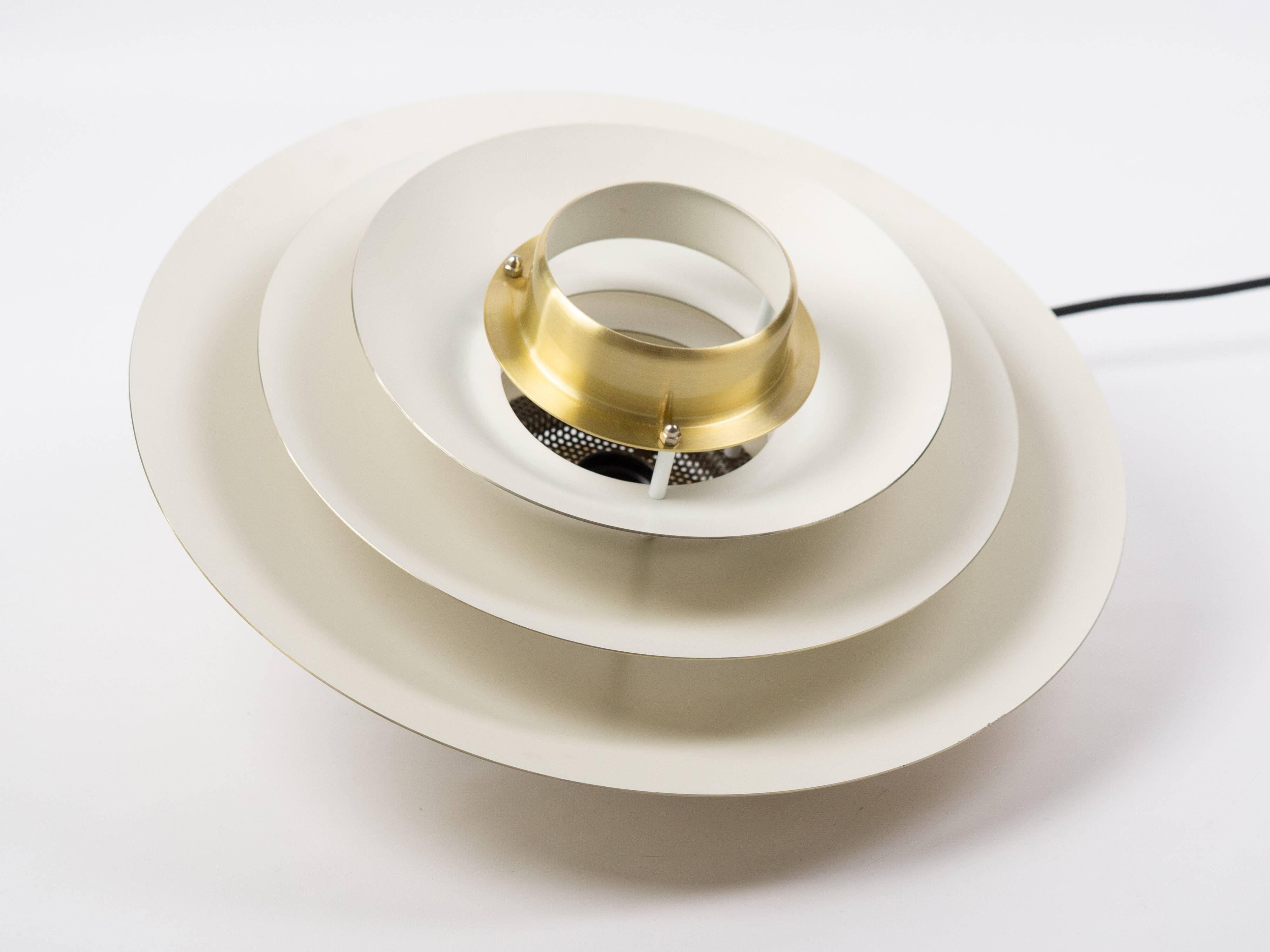 Danish vintage Verona pendant lamp by Kurt Wiborg, Jeka, 1980s