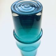 Extra Large Mid-Century Scandinavian Green Glass Vase by Tamara Aladin for Riihimaki, 1960s