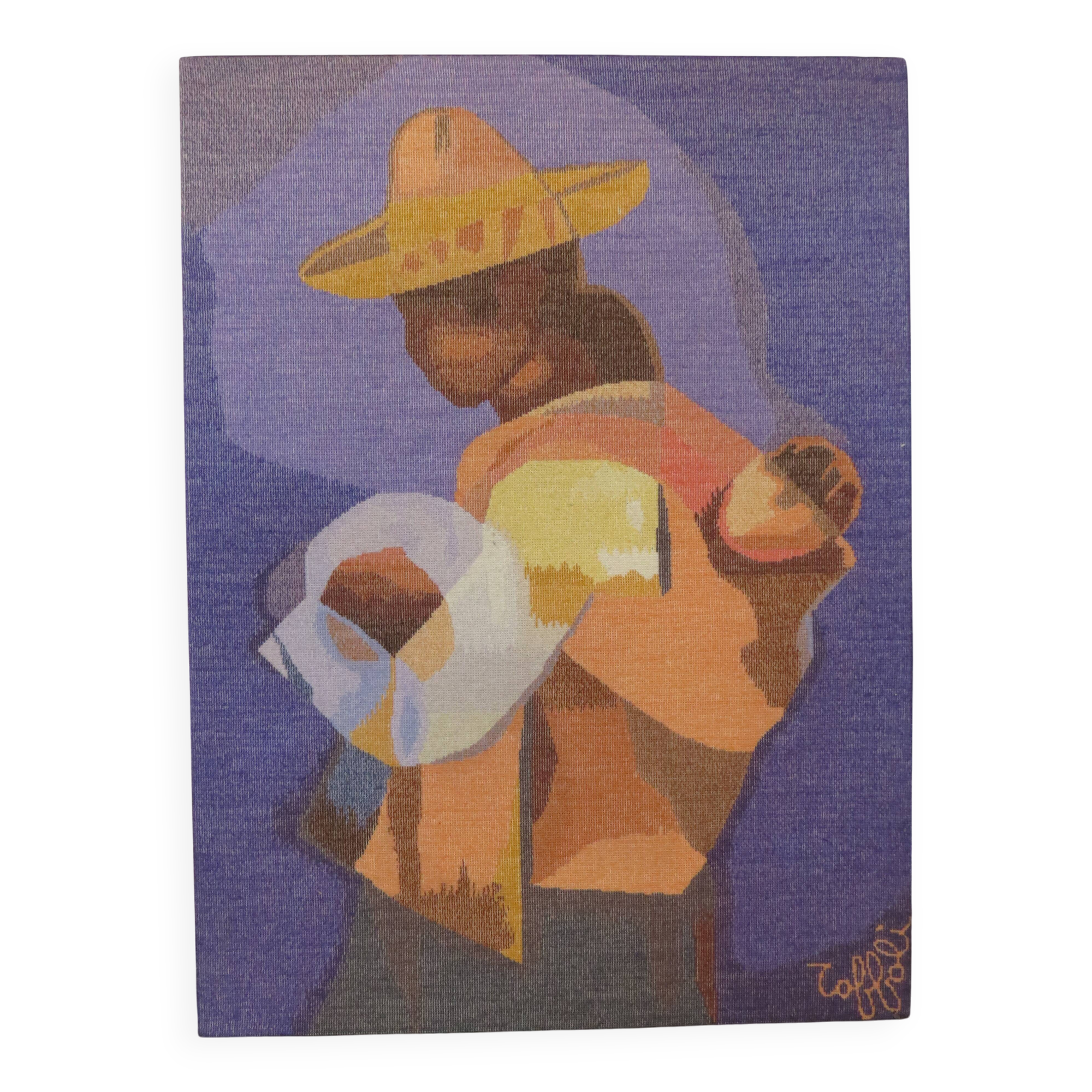 Louis Toffoli wool tapestry from the 70s