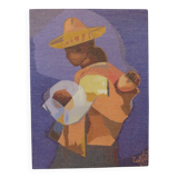 Louis Toffoli wool tapestry from the 70s