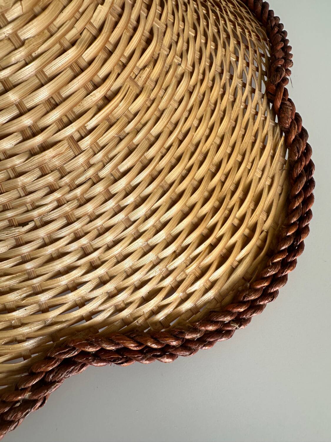 Vintage wicker pendant light