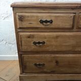 Wooden chest of drawers iron handles