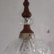 Suspension en verre années 70