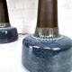 Pair of large blue table lamps Søholm Einar Johansen Denmark 1960s